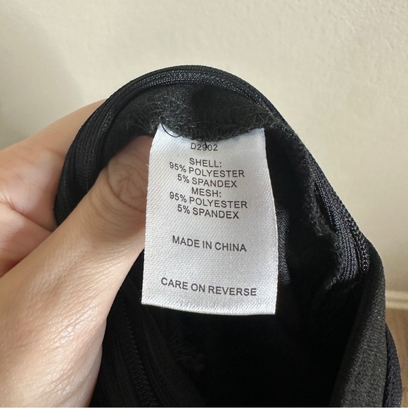 ALEXIA ADMOR black mesh illusion long sleeve jumpsuit 6 NEW - Picture 10 of 10